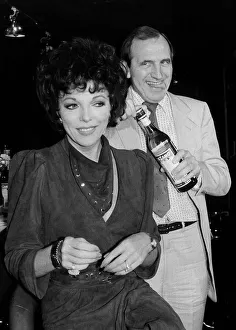 Leonard Rossiter actor with Joan Collins stars of the Cinzano TV commercials