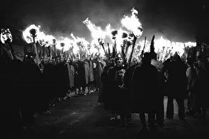 Flames Prints: Lerwick Up Helly Aa festival is a tradition that originated in the 1880s