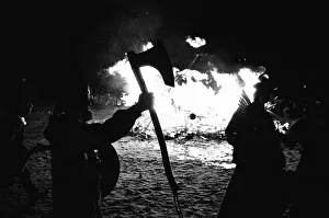 00671 Prints: Lerwick Up Helly Aa festival is a tradition that originated in the 1880s