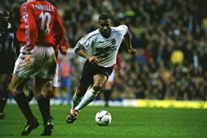 1998 99 Prints: Les Ferdinand Football December 98 Tottenham Hotspur footballer in action against