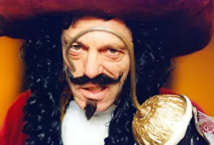 Pantomimes Prints: Lesley Grantham as Captain Hook in the pantomime Peter Pan at the Theatre Royal