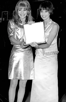 Leslie Caron and Julie Christie at film awards ceremony - March 1966 24 / 03 / 1966