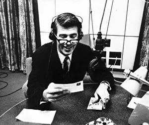 Leslie Crowther actor & TV presenter and Radio Broadcaster broadcasting the second