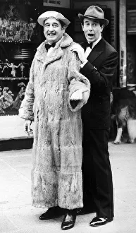 Leslie Crowther TV Presenter with Bernie Winters as Flanagan