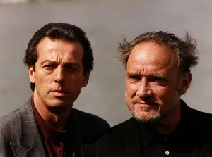 Leslie Grantham and Don Henderson Actor who star in TV Programme The Paradise Club