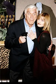 Leslie Nielsen Actor and Naked Gun Star with Priscilla Presley his co Actress