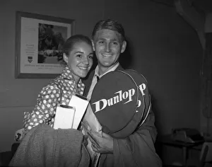 Lew Hoad 1957 tennis player turns professional with wife Jennifer Lew Hoad