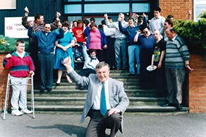 Disabled Prints: Bill Lewis celebrates his 30 years work with members of the Torrington Centre