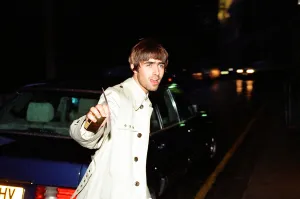 Liam Gallagher of Oasis arriving for The Mercury Pop Awards in London