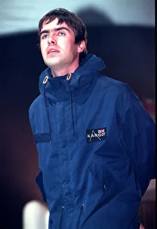 Liam Gallagher of the pop group Oasis Sept September 1997