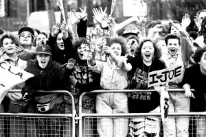 Lib - Boy Band New Kids on the Block perform at Whitley Bay Ice Rink 27 April 1990