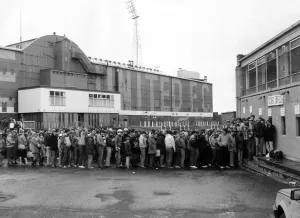 Queue Prints: Lib - There was huge crowds at St James Park as Newcastle fans queued for tickets for