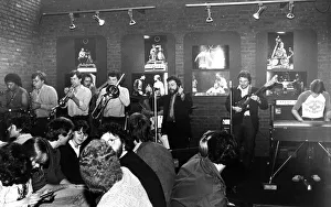 Brass Prints: Lib - North East band East Side Torpedoes 24 October 1982 - Nigel Stanger, back row