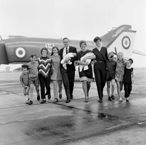 Lieutenant Commander Peter Marshall of HMS Ark Royal and his wife Carolyn