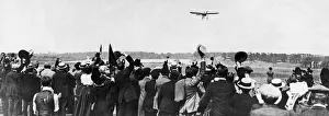 Pioneer Prints: Lieutenant Conneau, flying under the name of Beaumont seen here arriving at Brooklands to