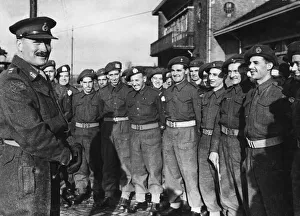 01473 Prints: Lieutenant General Ritchie, Commander of a British corps on the Western Front with troops