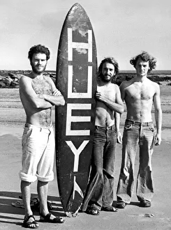 Rocks Prints: Lifeguards Stephe Arnott, Eric Oliver and Stephen Higgins at King Edwards Bay