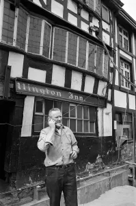 Redevelopment Prints: The lifting of the Old Shambles in the centre of Manchester begins with a lift of about