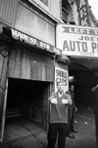 Light-Weight champion of the world Ken Buchanan is practically on Skid Row