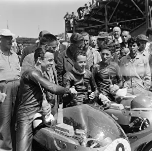 Lightweight 125cc race, Isle of Man. Tommy Robb, Taveri