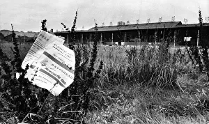 Derelict Prints: More like a rubbish tip than a soccer stadium - that is the present day Redheugh Park