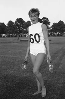 Shorts Prints: Lillian Board after breaking her own 880 yard track record at Reading. 12th June 1968
