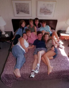 Lillian Derbyshire with all her girls October 1999 in South Bend Indiana