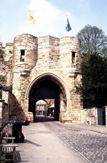 Arch Prints: Lincoln Castle East Gate Lincolnshire MSI circa 1985