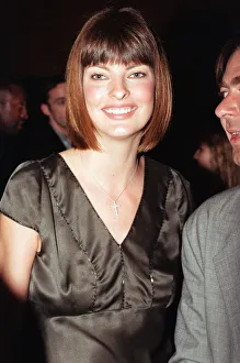 01039 Prints: Linda Evangelista attending the Elite Model Look of the Year competition, Connaught Rooms