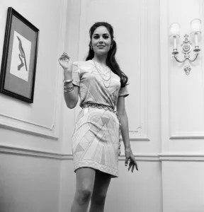 Linda Harrison, american actress in the UK to attend the Royal Film Performance of