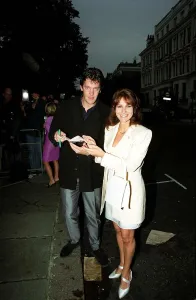 Linda Lusardi Model July 1998 Former page three model arriving at sticky Fingers