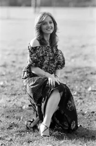Linda Nolan, of the Nolan Sisters, took in the sunshine in Hyde Park today