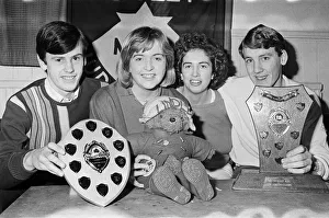00529 Prints: Lindley Methodist Youth Club quiz team who are competing at the Belfast finals of