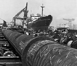 Heavy Prints: Liner SS Karanja being constructed by Alexander Stephen and Son Ltd, Glasgow