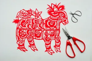Ling Liu who is an expert in the art of Chinese Paper Cuts 11th January 1996