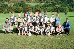 Linthwaite Under 11s Football Team, pictured ahead of their match against Netherton in