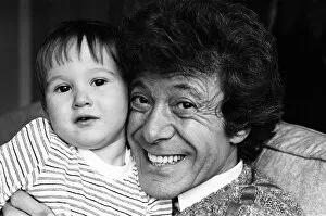 01177 Collection: Lionel Blair pictured at home with his son. 19th October 1983