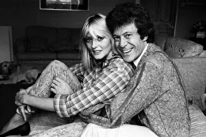 01177 Collection: Lionel Blair pictured at home with his wife Susan. 19th October 1983
