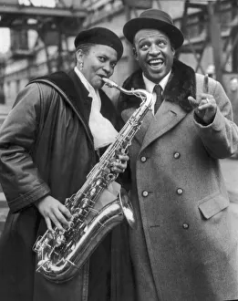 1956 Prints: Lionel Hampton with Musician Elsie Smith 22nd October 1956
