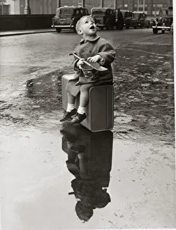A little boy Ian Dunn waited a whole year for his holiday and when it arrived it Rained