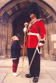 Core07 Prints: This little girl is facinated with Drum Major Hugh Grant (yes really)