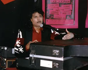 Little Richard at his press conference today at the Orange North End Crescent West London