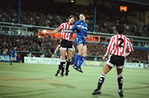 Littlewoods Cup. Oldham Athletic 2-0 Southampton 31st January 1990