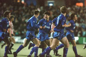 Littlewoods Cup. Oldham Athletic 2-0 Southampton 31st January 1990