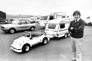 00073 Prints: Litttle and large! A scaled down working VW and its mini Echo caravan with full sized