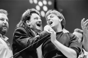 01234 Prints: Live Aid benefit concert held on 13th July 1985 at Wembley Stadium in London, England