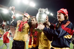 Liverpool 0 v 2 Arsenal, Division One League Title clincher at Anfield, Liverpool