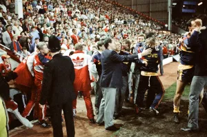 Liverpool 0 v 2 Arsenal, Division One League Title clincher at Anfield, Liverpool
