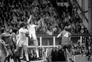 Liverpool 0 v. Aston Villa 0. Division one football September 1981 MF03-15-004