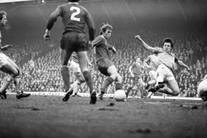 Liverpool 2 v. Birmingham City 2. Division One Football. February 1981 MF01-30-015